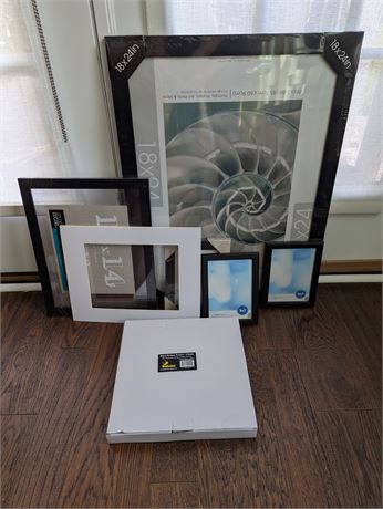 Lot Assorted New Picture Frames and Mats