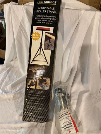 New Pro Source Adjustable Roller Stand & New Bathroom Drain