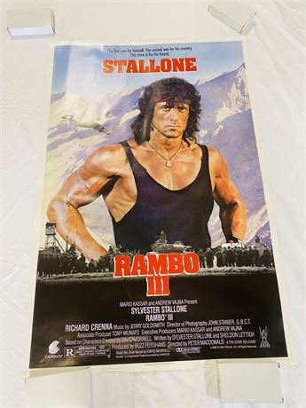 Rambo III Original 27x41 Movie Poster - ROLLED