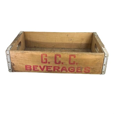 GCC Beverages Wooden Crate