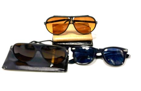 Vtg Men's Sunglasses and Wallet Lot