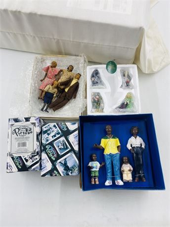 Vintage Dolls + Miniature  Figurines