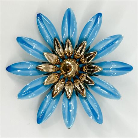 Vintage Sarah Coventry Gold-Tone & Enamel Brooch