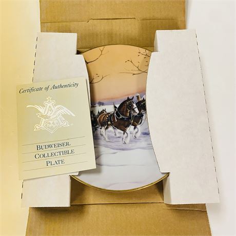 Budweiser Collector Plate in Orig Box
