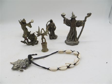 Miniatures Dragons & Wizards Pewter & Metal Figurines