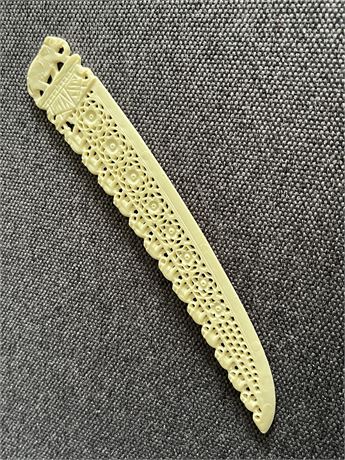 Carved lucite letter opener