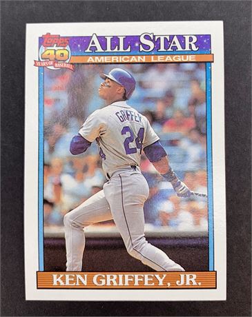 1991 TOPPS #392 Ken Griffey Jr. All Star Baseball Card