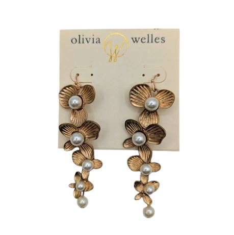 Olivia Wells Floral Drop Earrings
