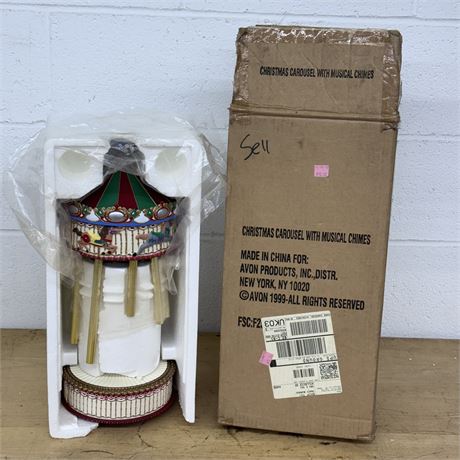 Christmas Carousel With Musical Chimes