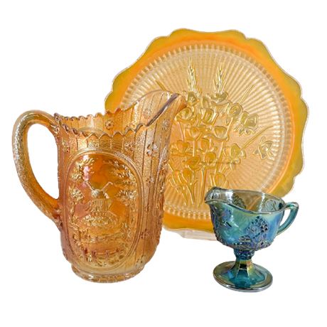 Indiana, Imperial & Jeanette Carnival Glass Lot