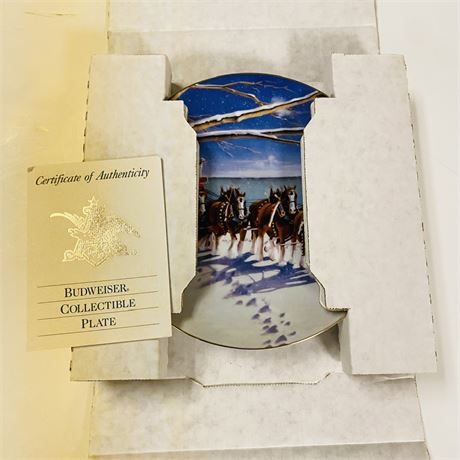 Budweiser Collector Plate in Orig Box