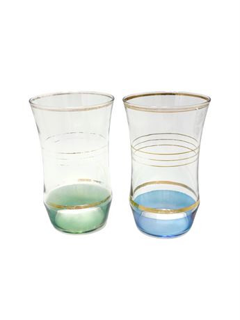 MCM Rainbow Drinking Glasses - 2