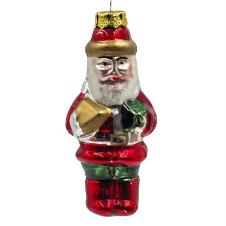 XL 4.5" Santa Glass Ornament
