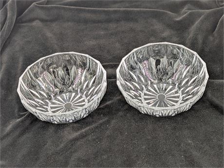 Pair of Cut Glass serving Bowls