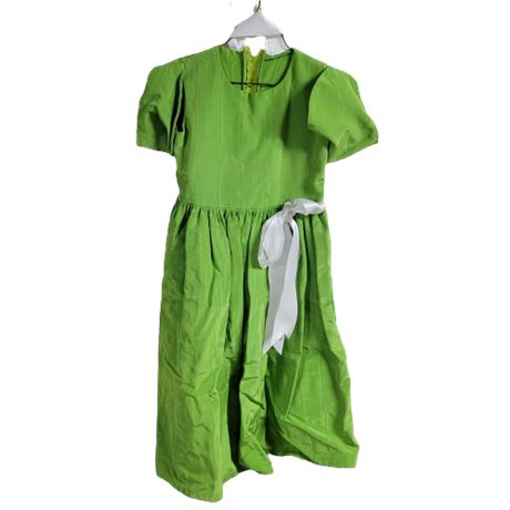 Vintage Green Zipper Dress