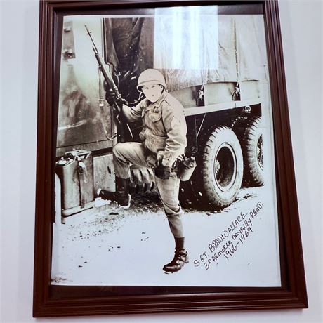 Sgt Brad Wallace, 3rd Armored Calvary Signed Photograph