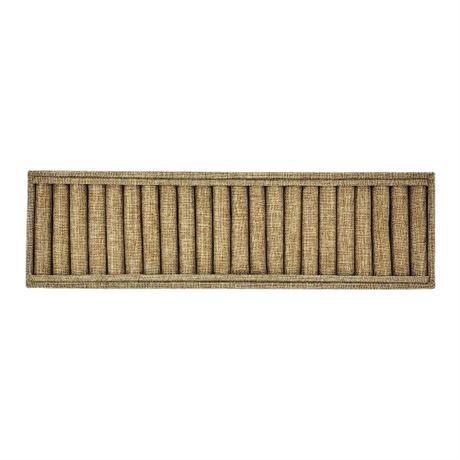 Tan Linen Ring Roll Jewelry Storage/Display Tray