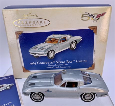 1963 Chevrolet Corvette Stingray Coupe Hallmark Holiday Ornament Car