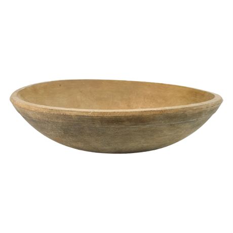 Antique Wooden Dough Bowl
