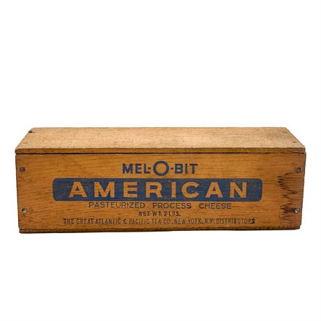 Wooden Box for Mel-O-Bit American Cheese