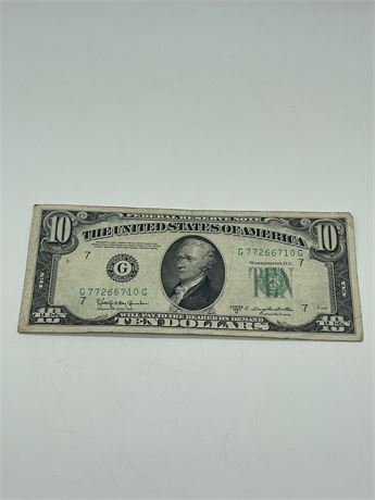 $10 "Godless" Note - 1950 D