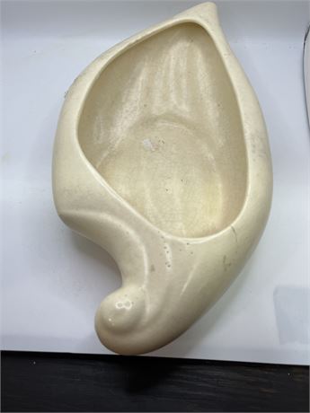 White unmarked pottery vase
