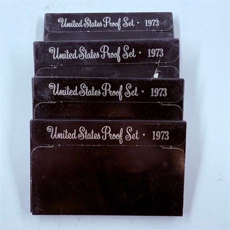 4x 1973 US Mint Proof Sets