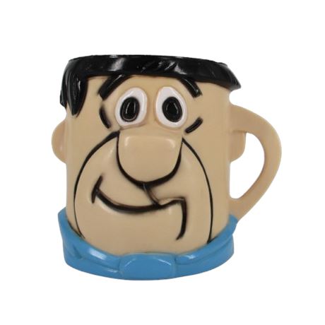 Vintage 1968 FRED FLINTSTONE Plastic Cup ~Multi Vitamin Promo