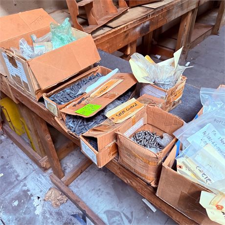 Boxes of Fasteners + Cutting Tips - Many Stainless Steel
