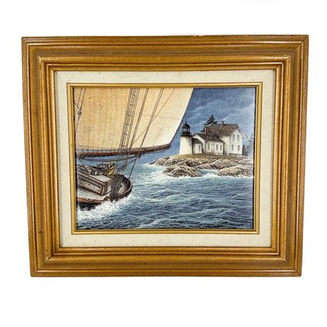 Vintage Ben Richmond "Seawinds Beckon" Canvas Art Print