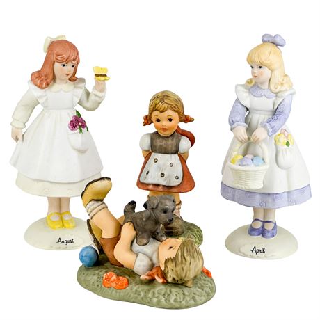 Vintage Ceramic Children Figurines Lot