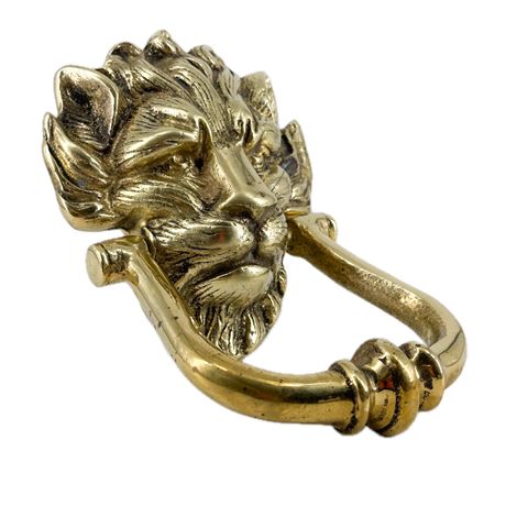 Design Toscano Solid Heavy Brass Lion Door Knocker