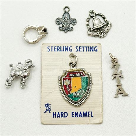Lot of Vintage Sterling Silver Charms