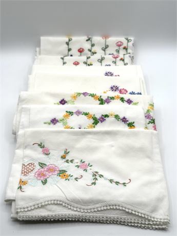Embroidered Pillow Cases