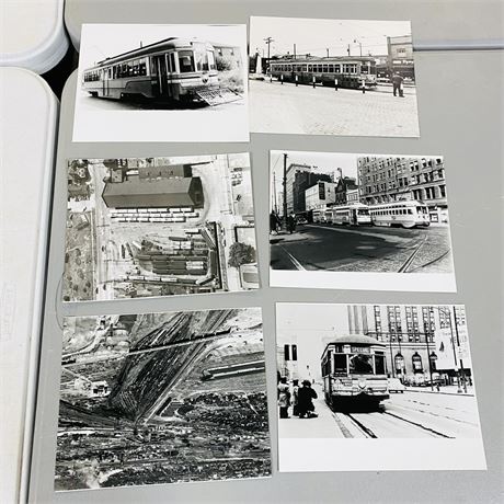 6 Vintage Cleveland Train Photographs