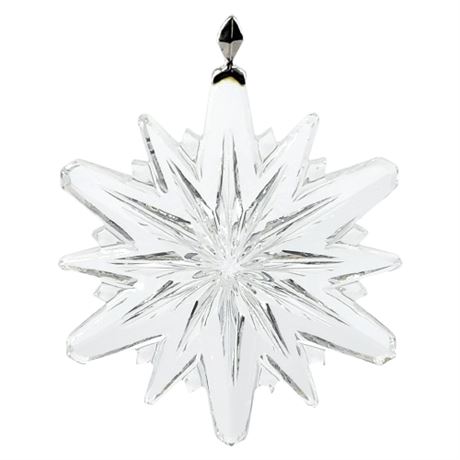Vintage 1978 Gorham Crystal Snowflake Ornament, 2 of 2