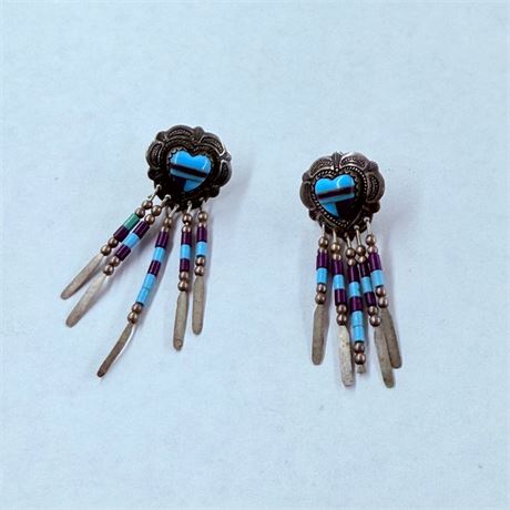 5.4g QT Navajo Sterling Earrings