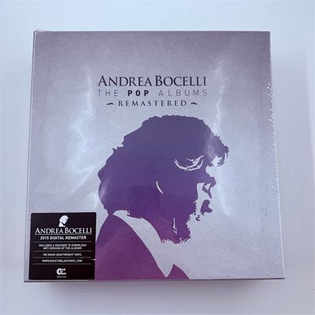 Sealed Andrea Bocelli 2015 Digital Remaster The Pop Albums Vinyl Record Box Set