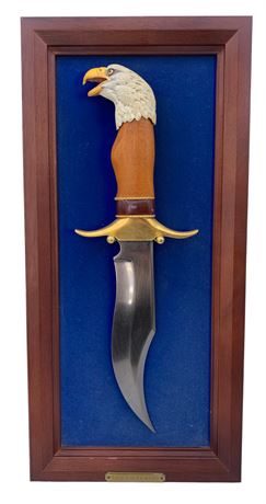 Franklin Mint Bald Eagle Knife Wall Dagger Display