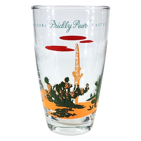 Vintage Blakely Gas & Oil Arizona Cactus "Prickly Pear" Glass