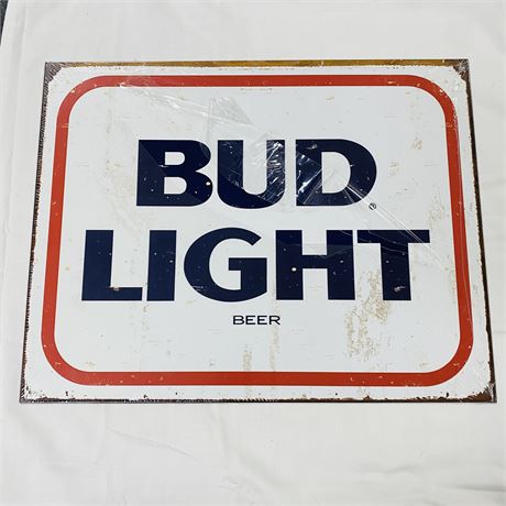 Bud Light Metal Sign 12.5x16”