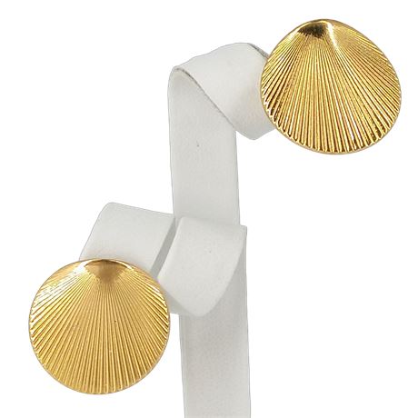 Vintage Monet Gold-Tone Earrings