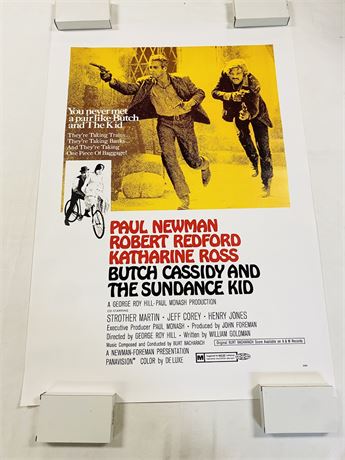 Butch Cassidy and the Sundance Kid Movie Poster - Rolled, Unused