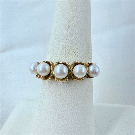 5.19g 14k Gold Ring Size 7.5