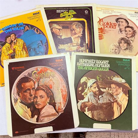 5 Vintage Laserdiscs