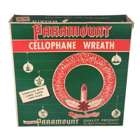 Paramount Red Cellophane Wreath