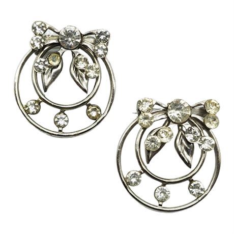 Vintage Rhinestone Wreath Scatter Brooches