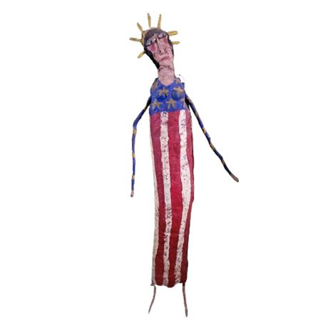 Hand-Painted Paper Mache Statue of Liberty