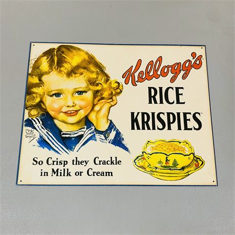 Rice Krispies 12.5x16” Metal Retro Sign