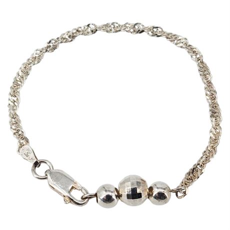 Vintage MILOR Sterling Silver Child Size Bracelet